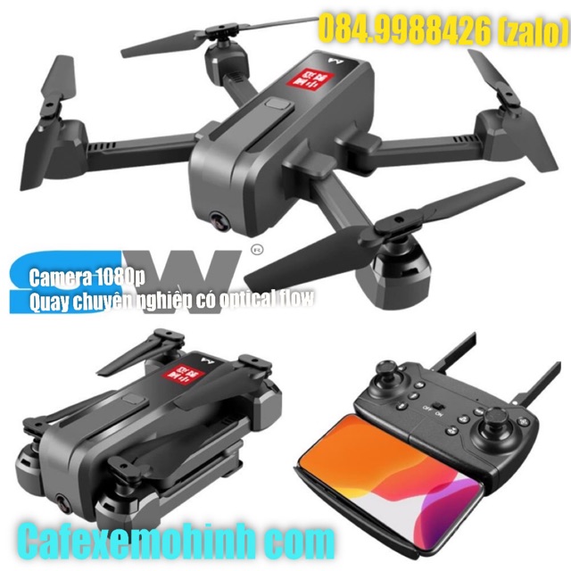 [Tặng BALO] Flycam S60 gấp gọn quay full HD có optical flow dễ bay